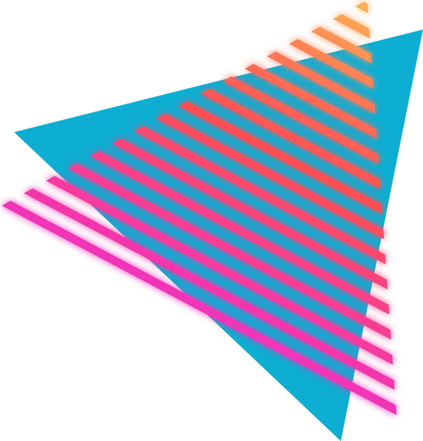 Triangle Abstract elements retro style 80s-90s. Illustration